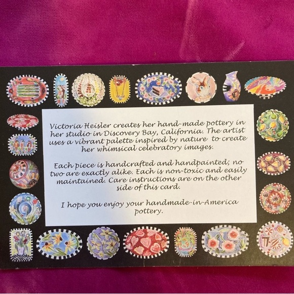 Handmade Polymer Clay Mosaic Art “Protected”  Plaque Original On Wood  12”x 2” - Picture 10 of 10